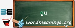 WordMeaning blackboard for gu